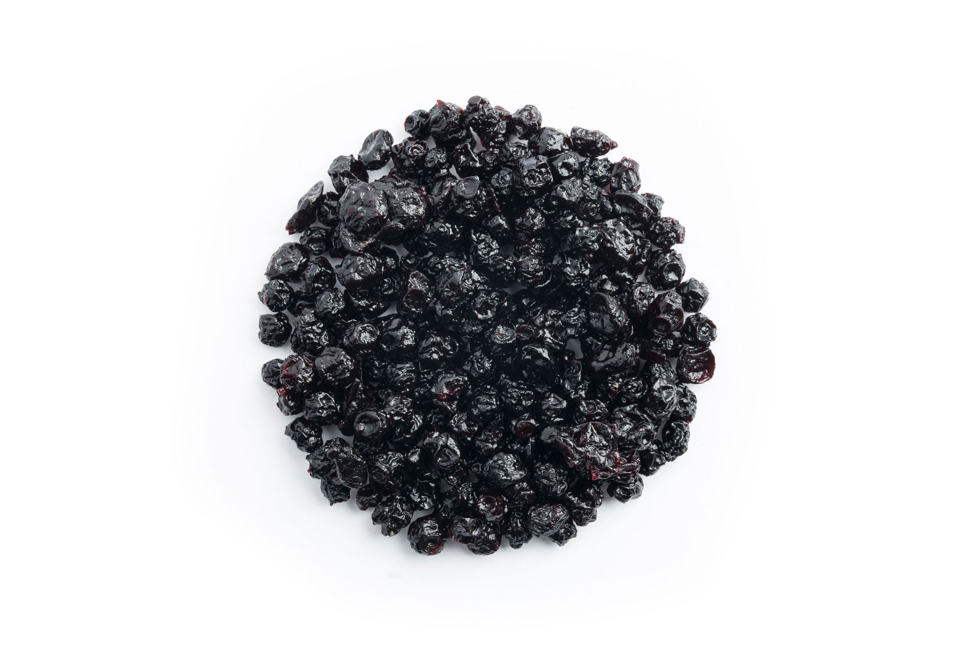 Wild dried blueberries, apple juice infused