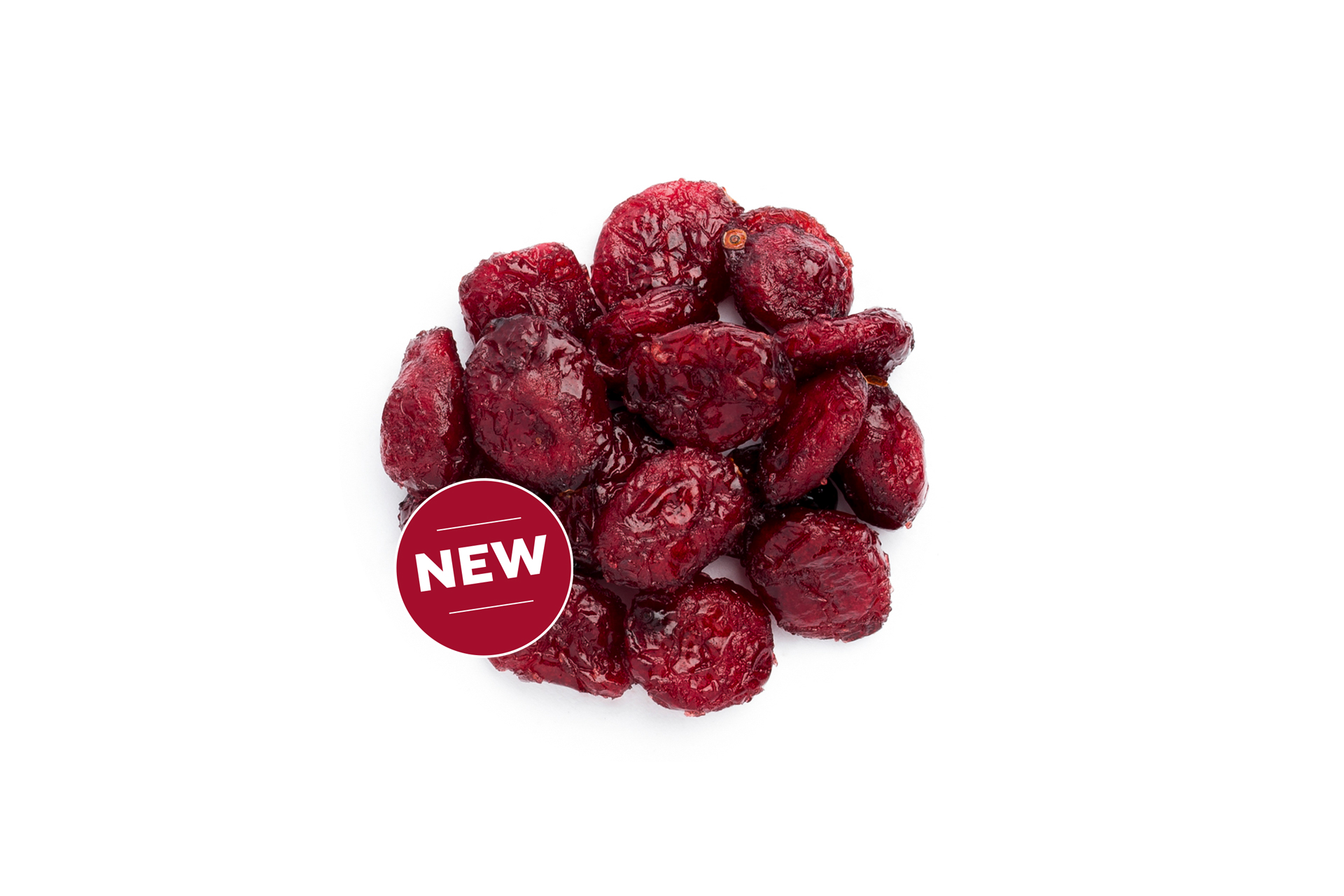 Unsweetened and soft dried cranberries - whole