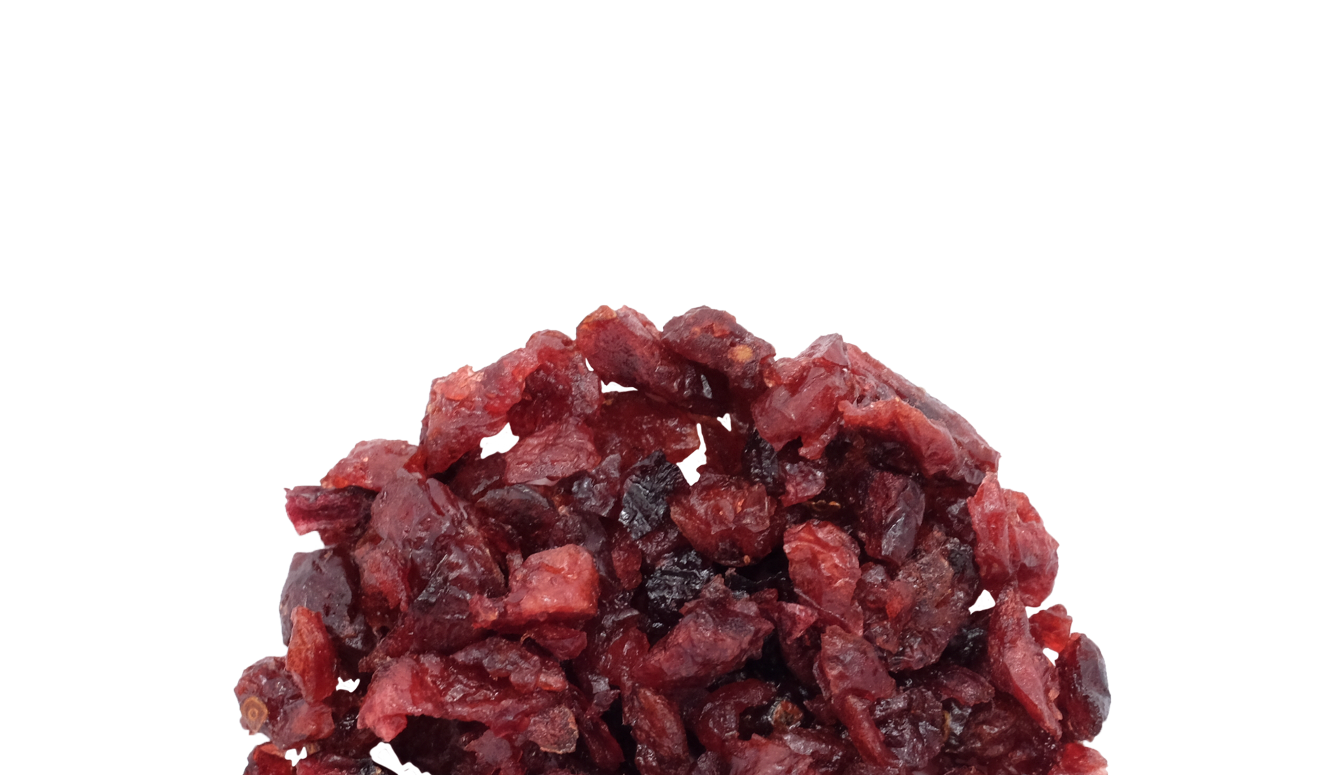 Canneberges séchées (sucrées) avec glycérine, en dés 2X