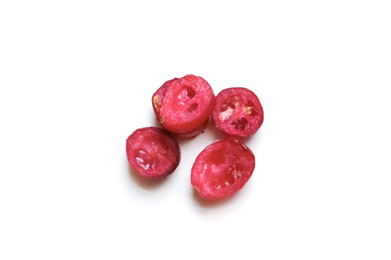 Canneberges congelées, tranchées 3/16”, Fruit d'Or