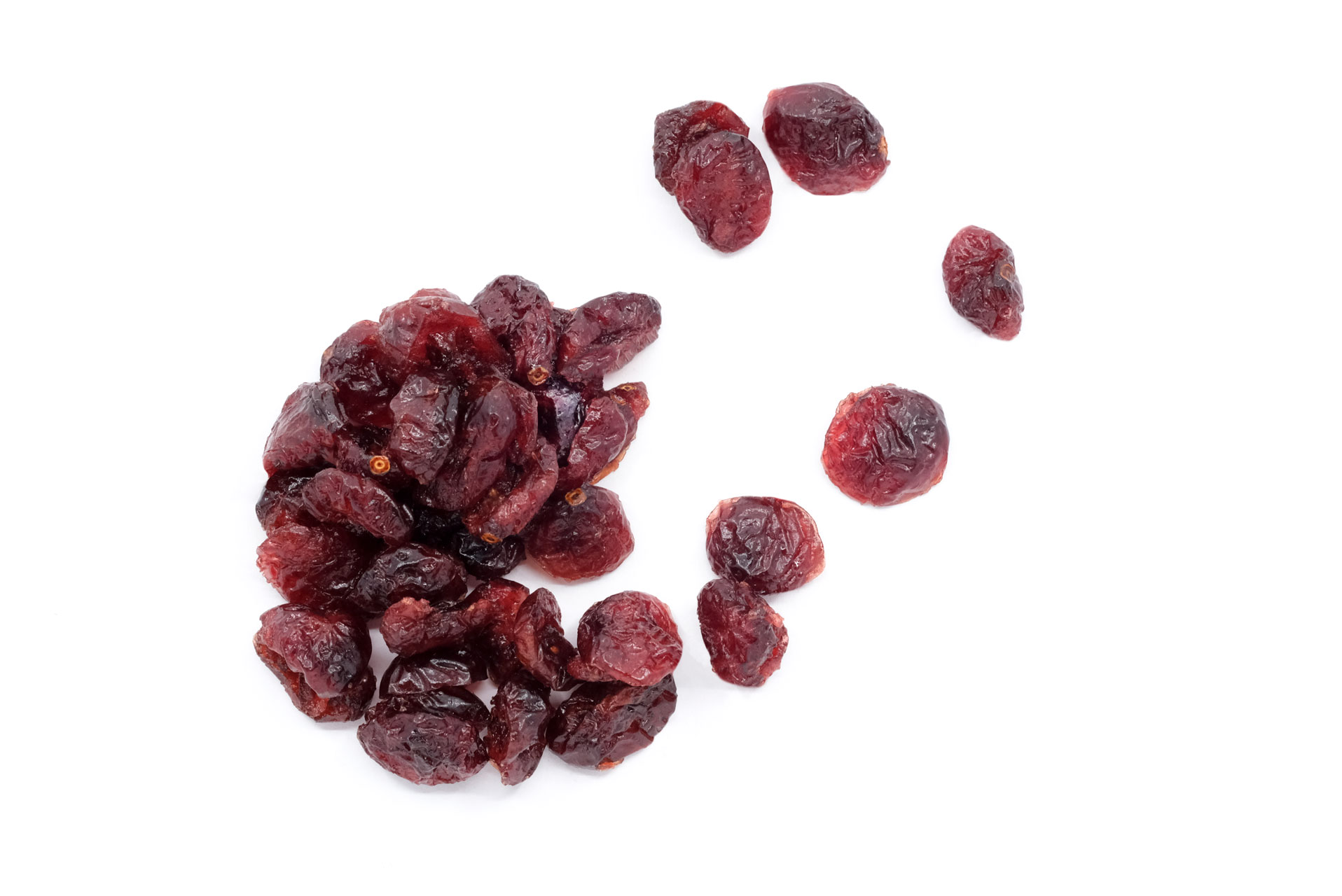 Dried Cranberries (sweetened), with glycerin, low moisture